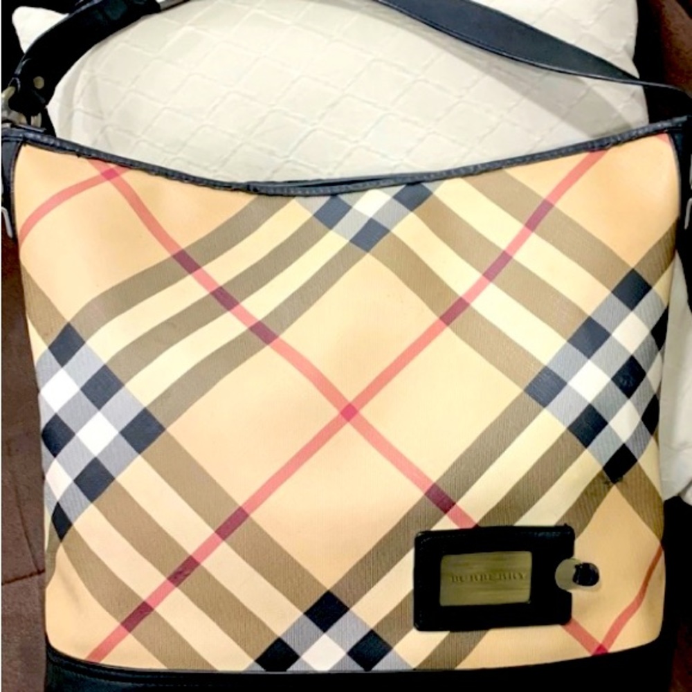 BURBERRY NOVA CHECK TOTE BAG SHOULDER BAG - not perfect put pretty close to!!